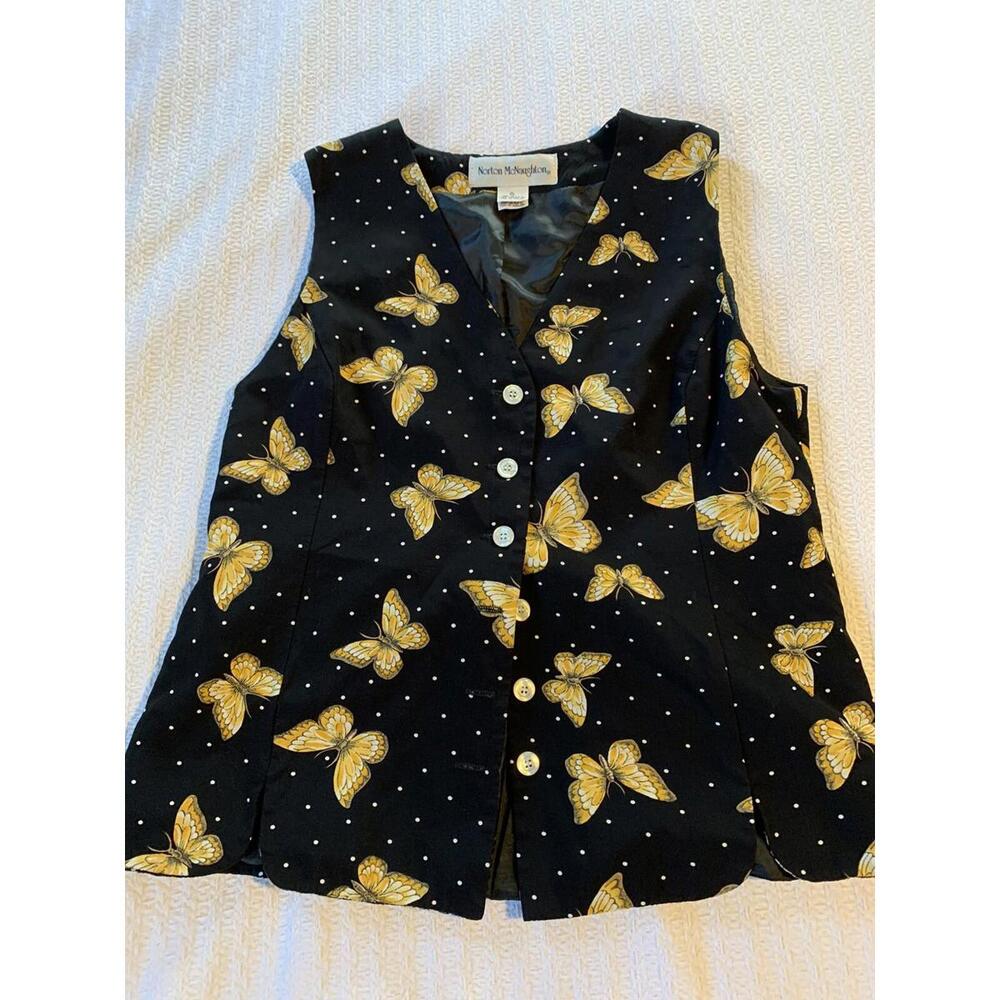 Vintage 90s Moth Print Top WhimsiGoth Boho Dark Academia Cottage Forest Witch